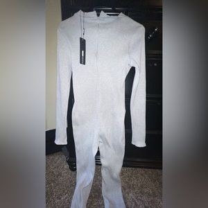 Grey fitted jumpsuit size L